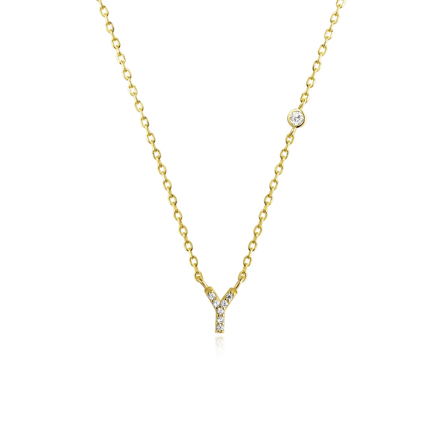 Initial Pendant Necklace – Elegant 925 Sterling Silver