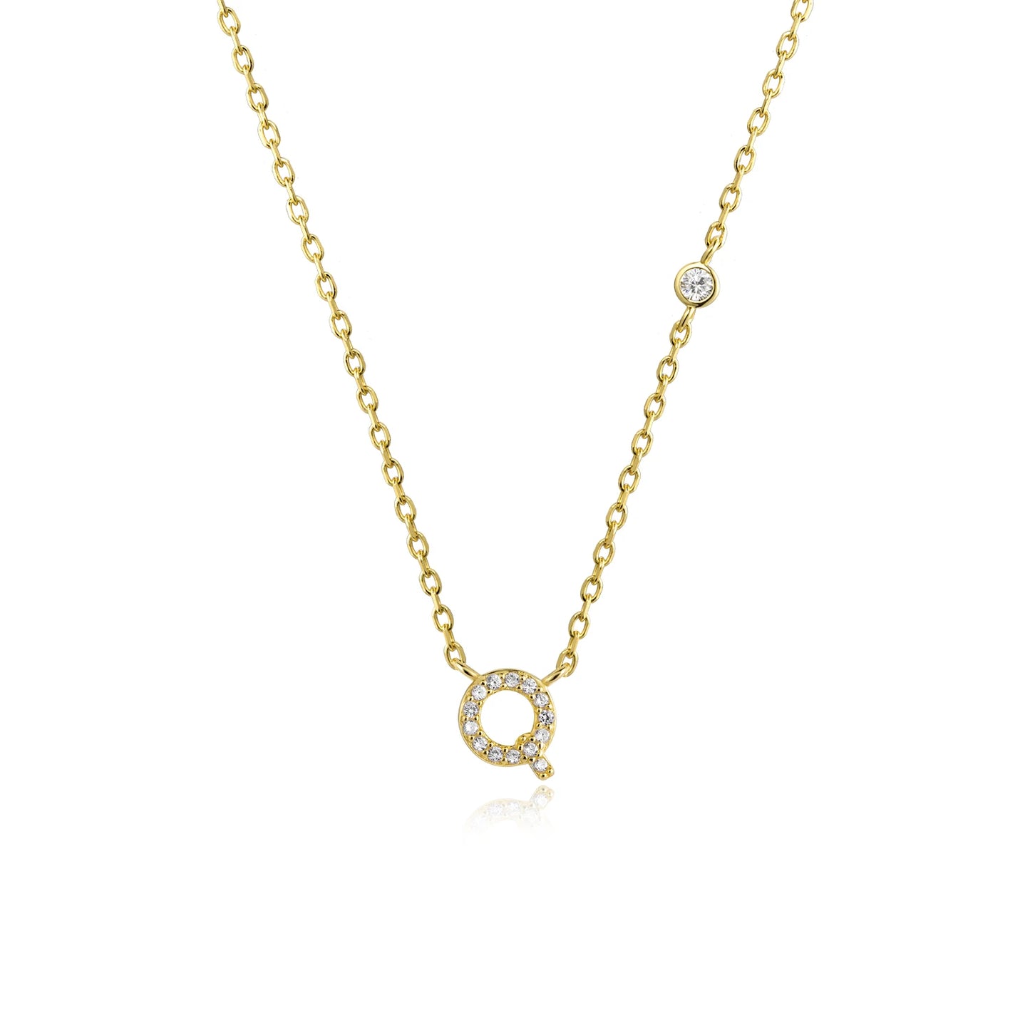 Initial Pendant Necklace – Elegant 925 Sterling Silver