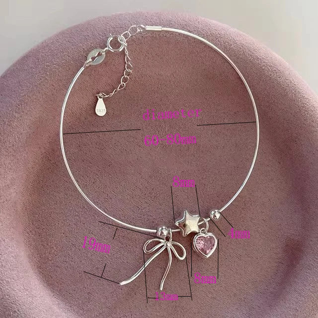 Love Heart Bracelet  – Sterling Silver