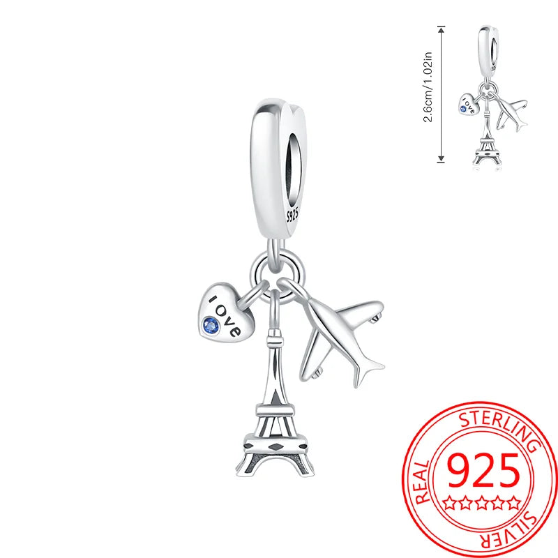 Eiffel Tower Charm –  925 Sterling Silver