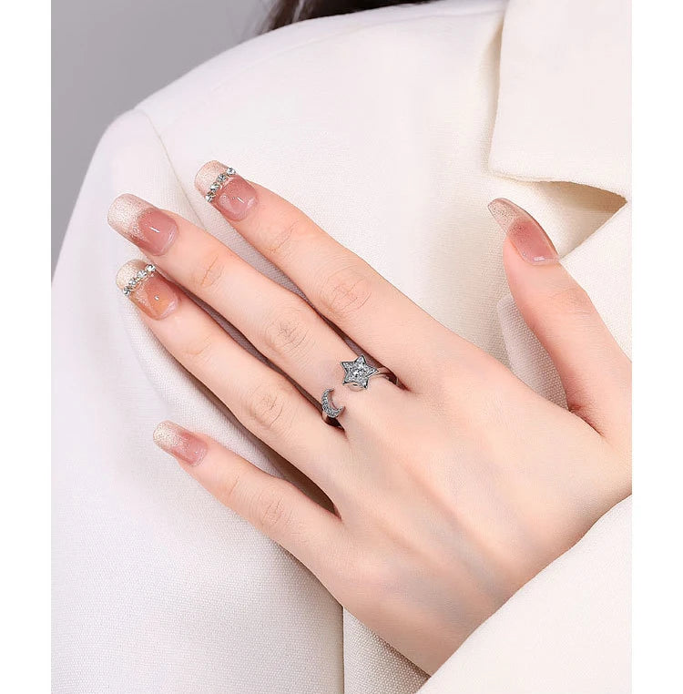 Sunflower Rotatable Ring Sterling Silver