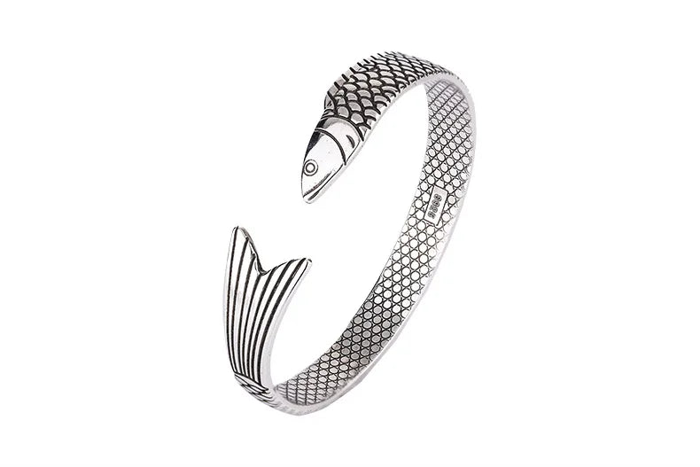 Dragon & Fish Bracelet – 925 Sterling Silver
