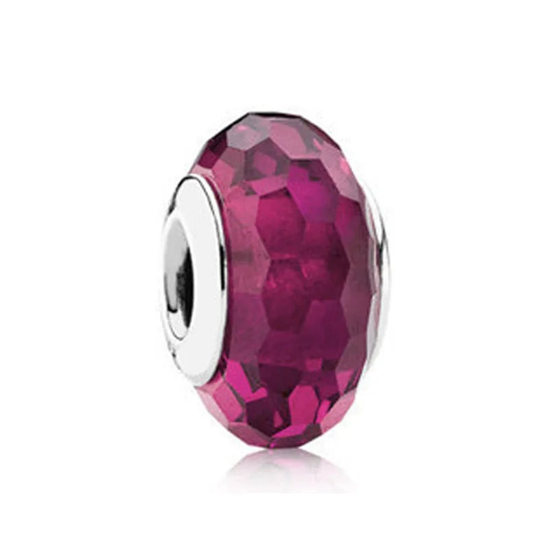 Murano Glass & Heart Charms – 925 Sterling Silver