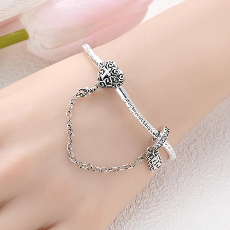Garden of Hearts Bracelet –  925 Sterling Silver