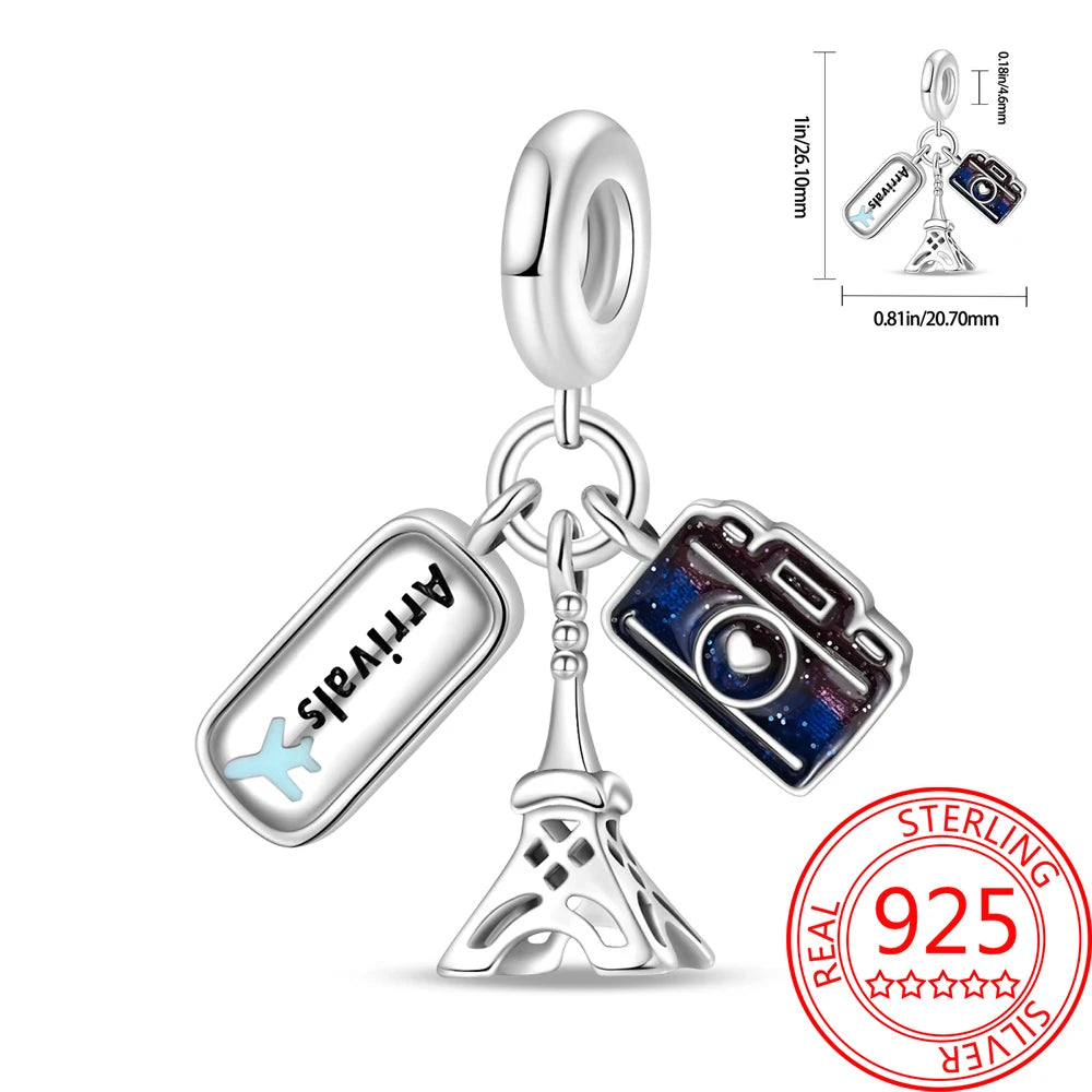 Eiffel Tower Charm –  925 Sterling Silver
