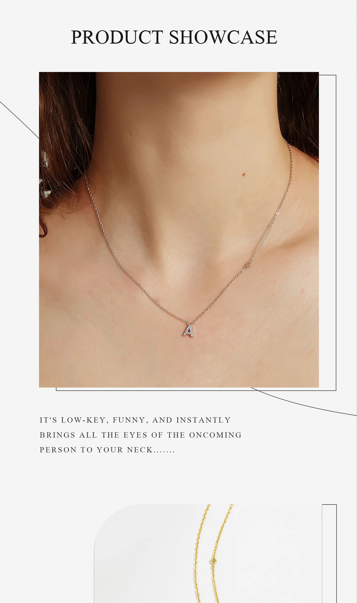 Initial Pendant Necklace – Elegant 925 Sterling Silver