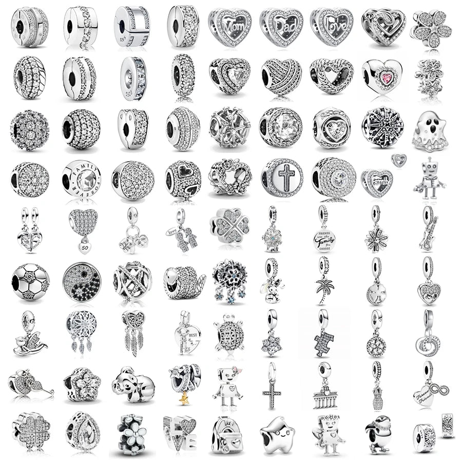 White Series Charms – 925 Sterling Silver