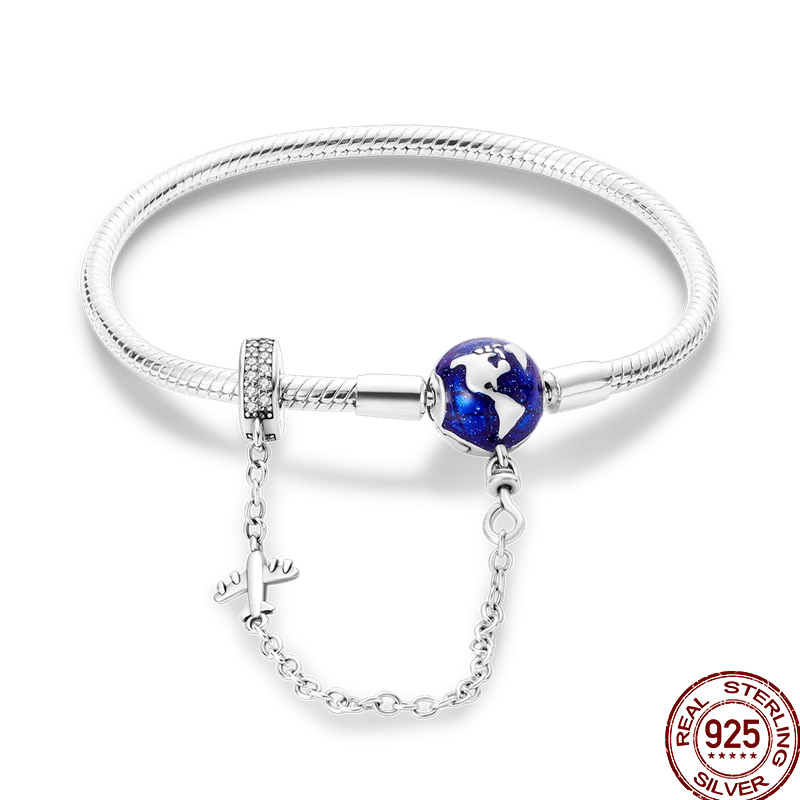 Infinity Glow Bracelet  –  925 Sterling Silver