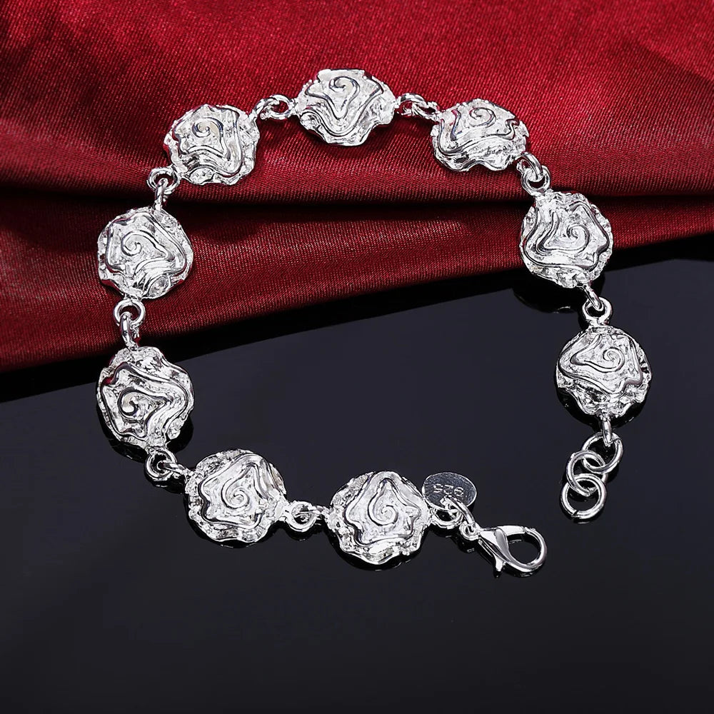 Twisted Rope Chain Bracelet –  925 Sterling Silver
