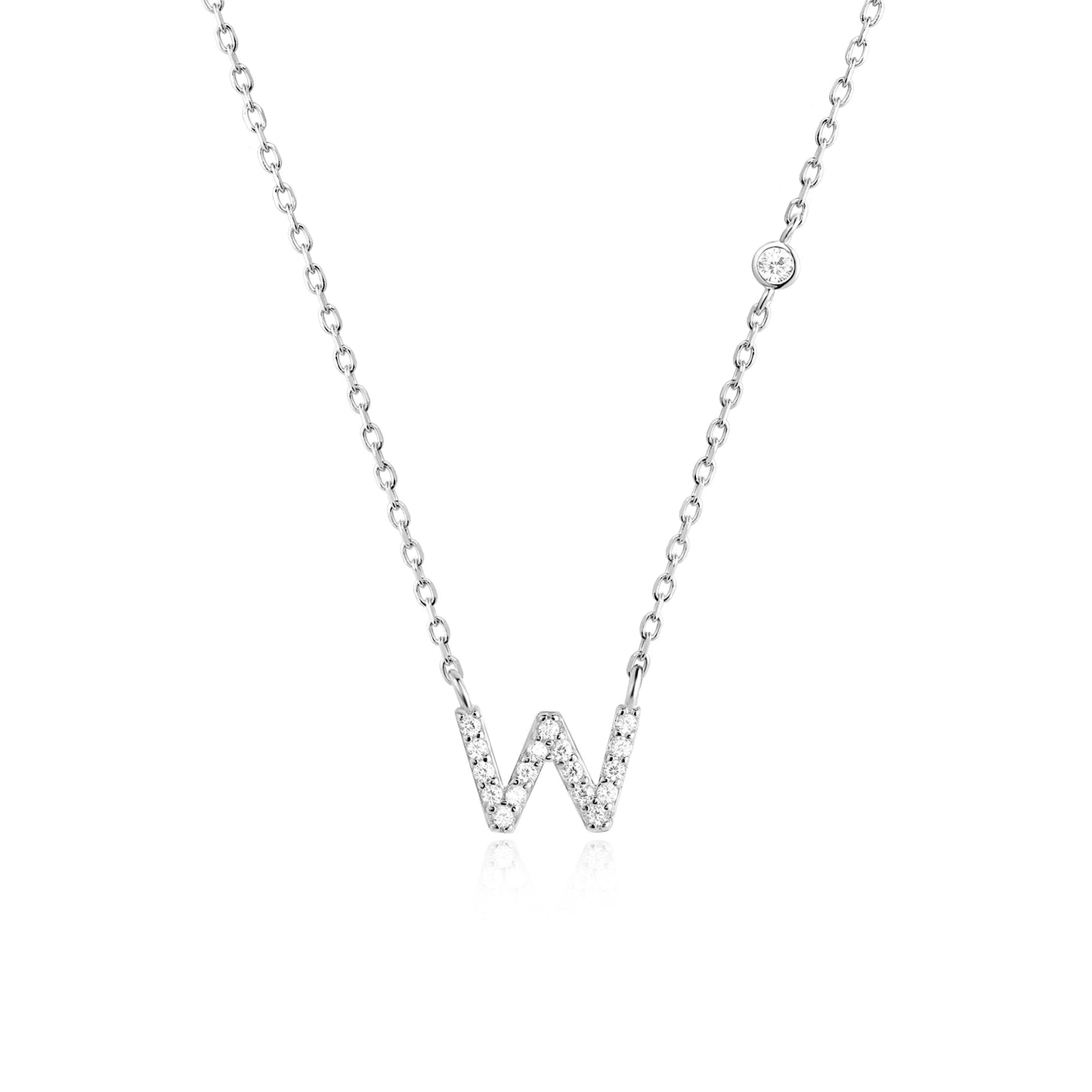 Initial Pendant Necklace – Elegant 925 Sterling Silver