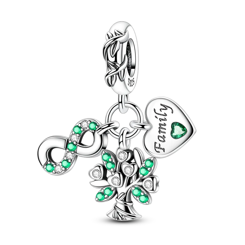 Nature-Inspired Charms – 925 Sterling Silver
