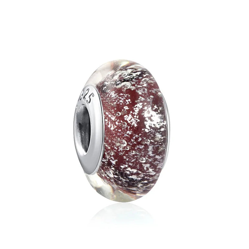 Murano Glass & Heart Charms – 925 Sterling Silver