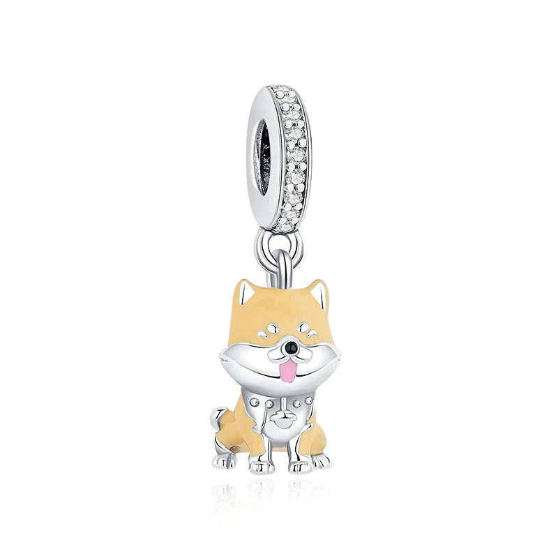 Paw print charm  – 925 Sterling Silver