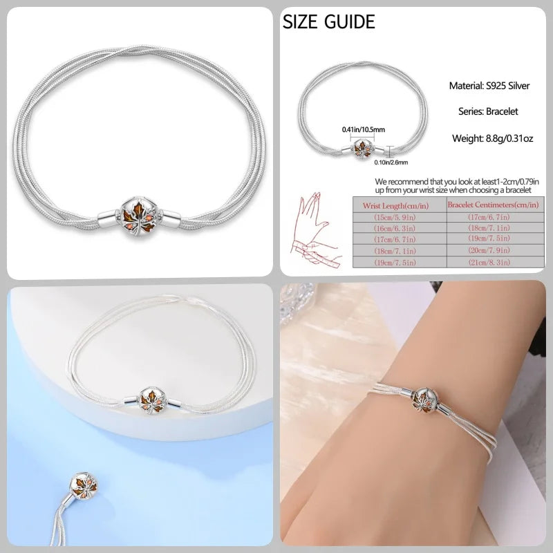Infinity Glow Bracelet  –  925 Sterling Silver