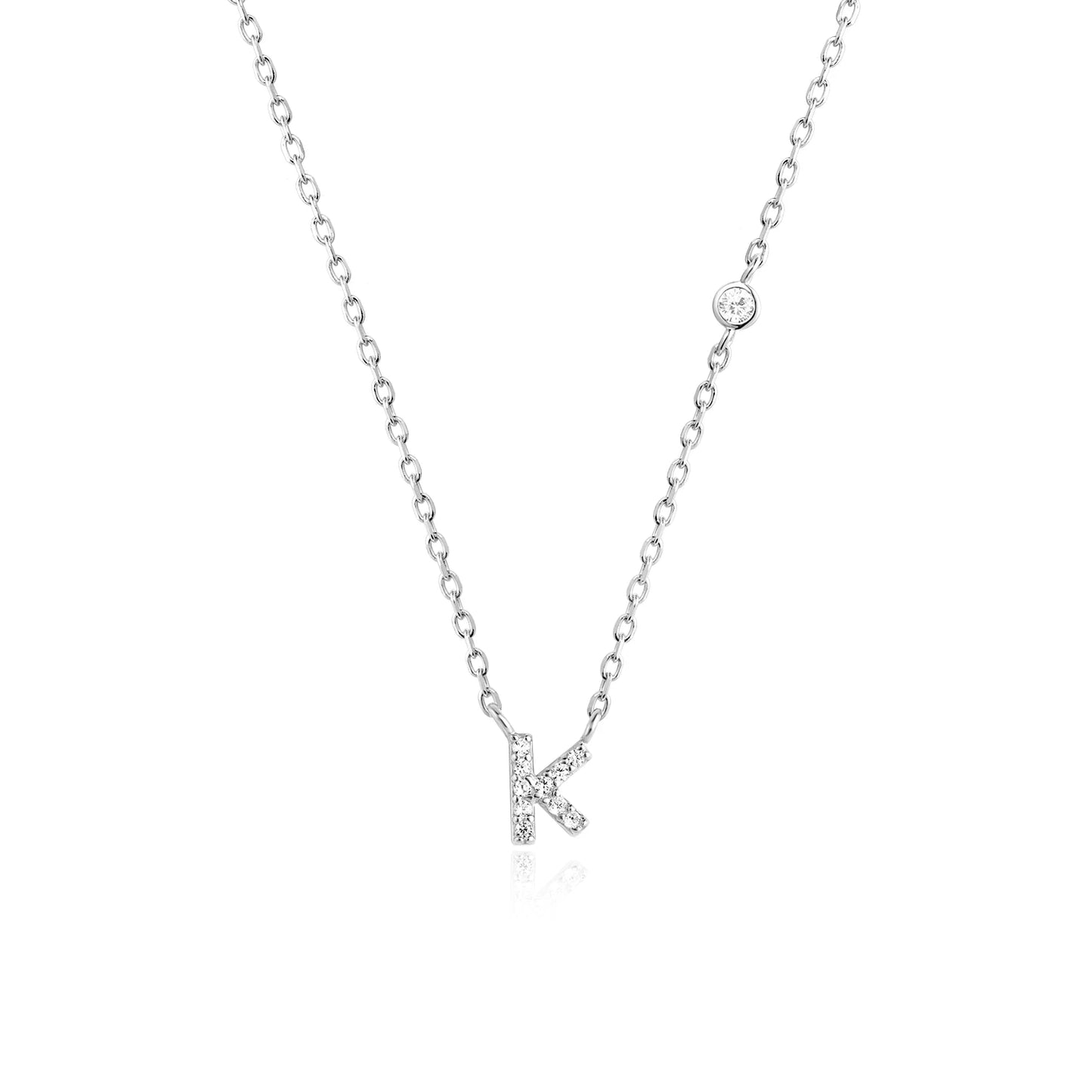 Initial Pendant Necklace – Elegant 925 Sterling Silver