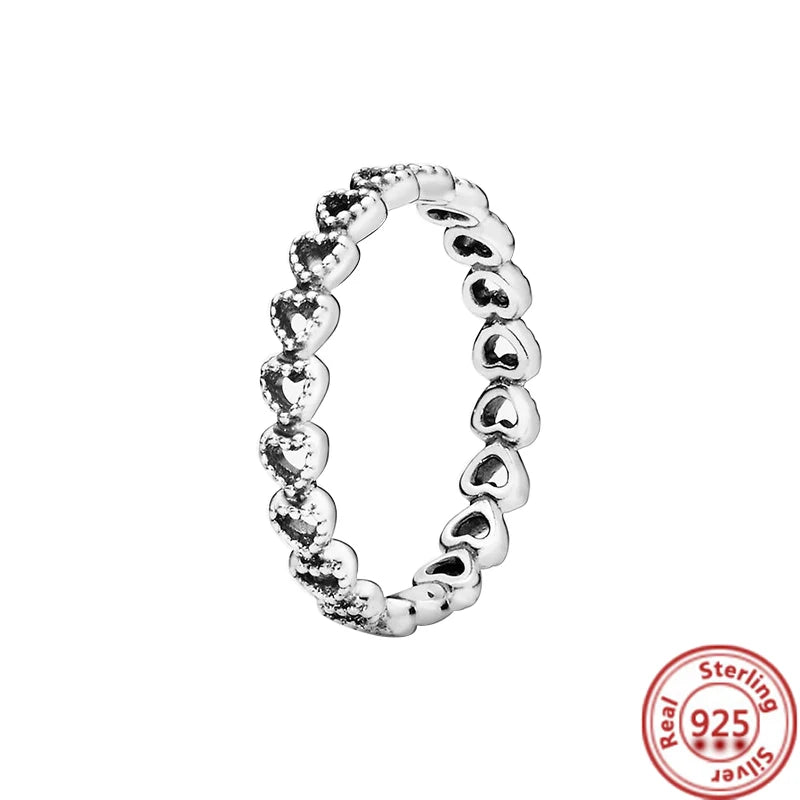 Sparkling Zircon Wings & Floral Detail – 925 Sterling Silver