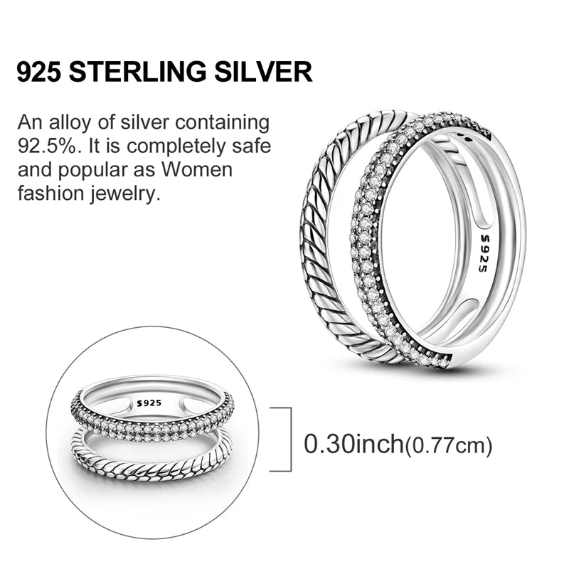 Spark 925 Sterling Silver Cocktail Ring