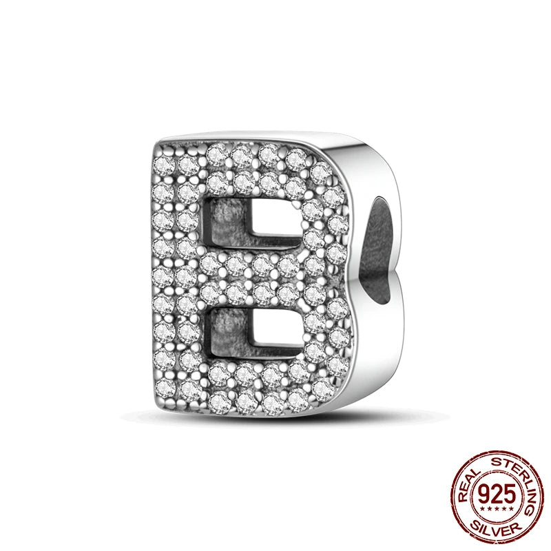 Personalised Alphabet Beads – 925 Sterling Silver