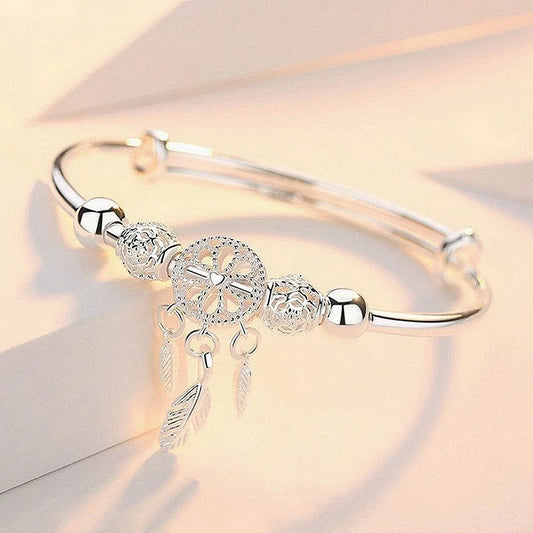 Adjustable Charm Bracelet – 925 Sterling Silver