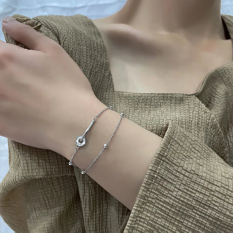 Ultra-Fine Line Bracelet – 925 Sterling Silver