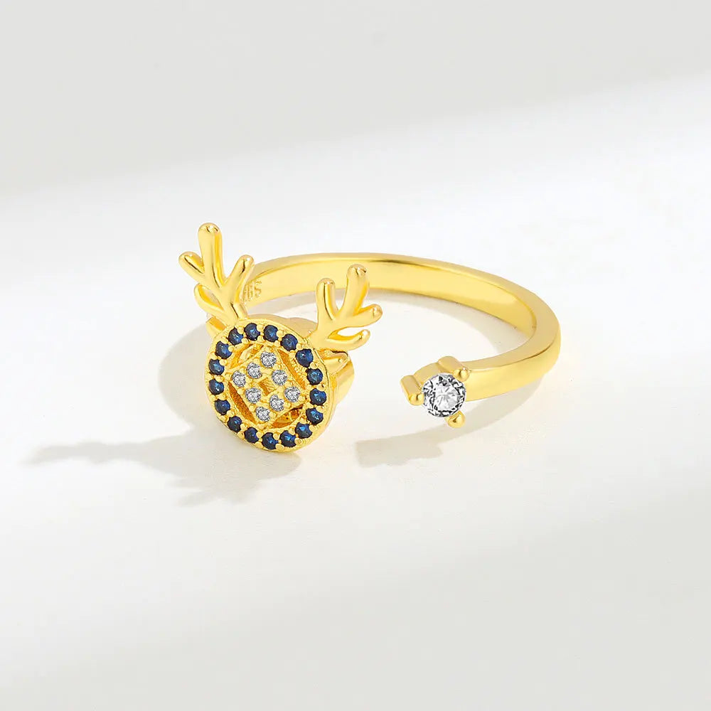 Sunflower Rotatable Ring Sterling Silver