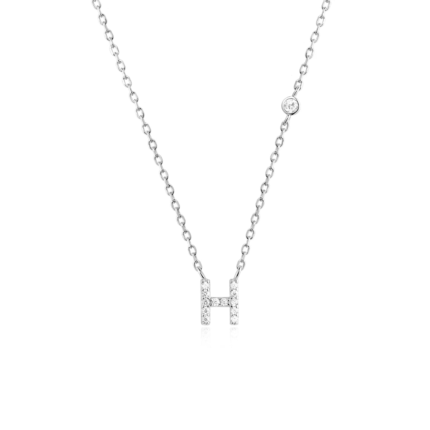 Initial Pendant Necklace – Elegant 925 Sterling Silver