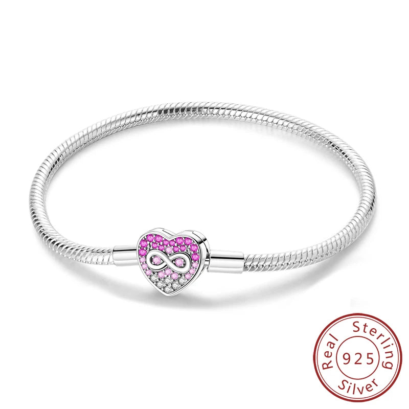 Garden of Hearts Bracelet –  925 Sterling Silver