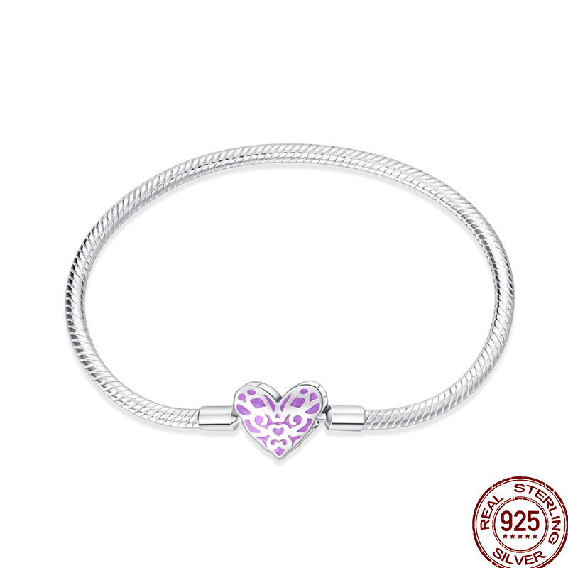 Infinity Glow Bracelet  –  925 Sterling Silver