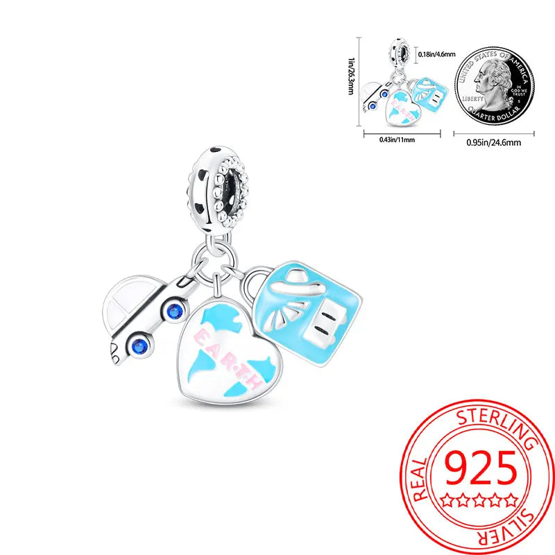 Eiffel Tower Charm –  925 Sterling Silver