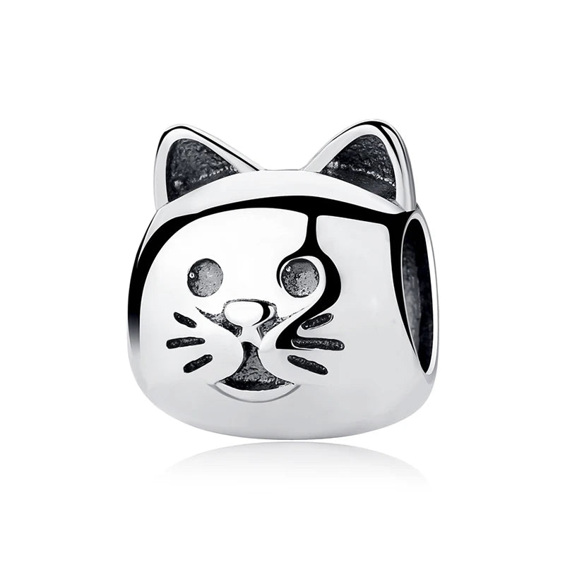 Paw print charm  – 925 Sterling Silver