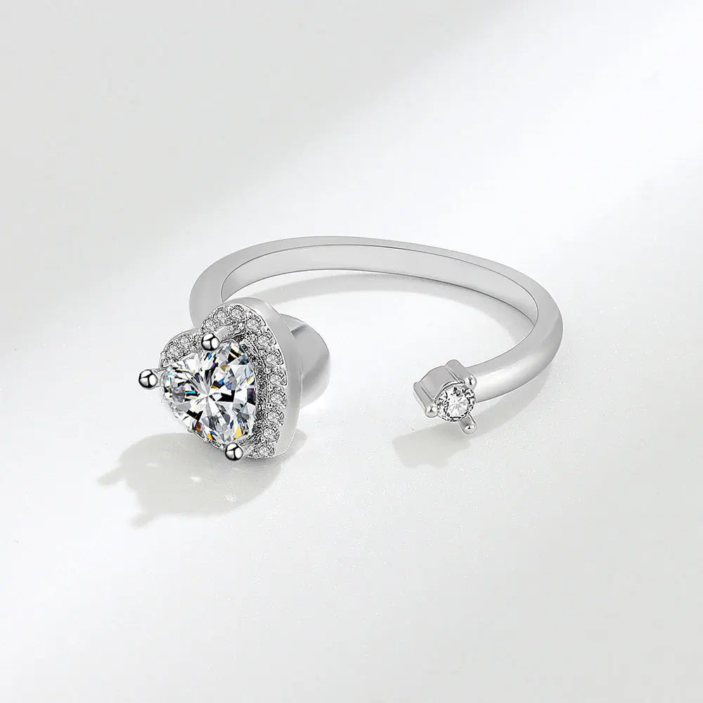 Sunflower Rotatable Ring Sterling Silver
