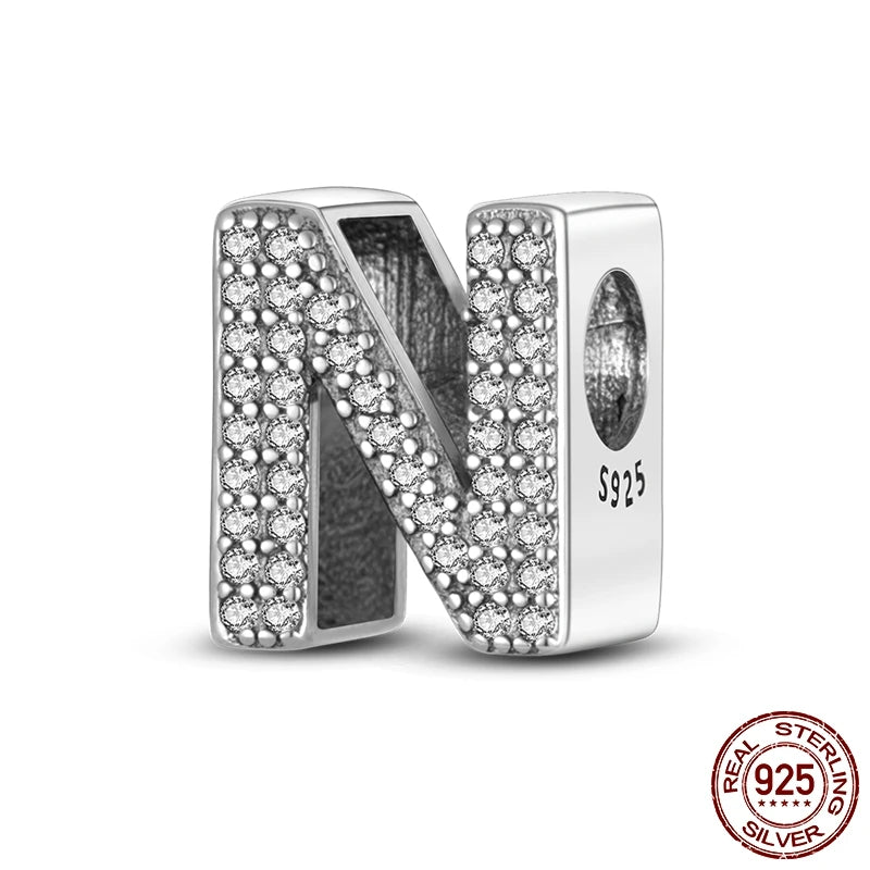 Personalised Alphabet Beads – 925 Sterling Silver