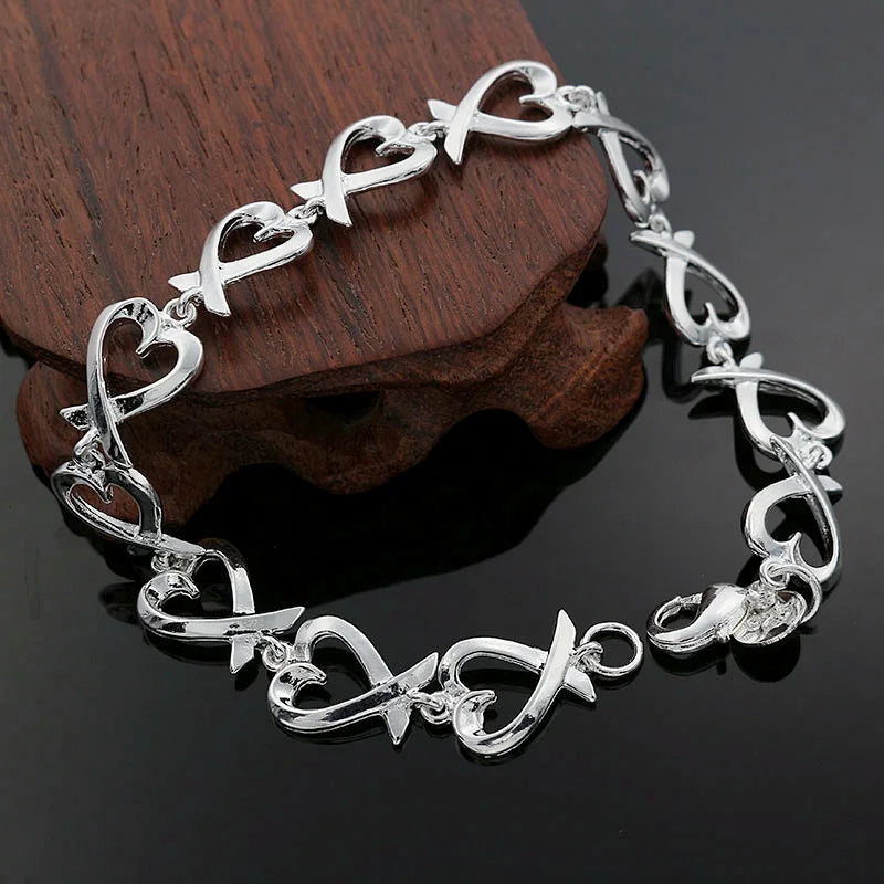 Twisted Rope Chain Bracelet –  925 Sterling Silver