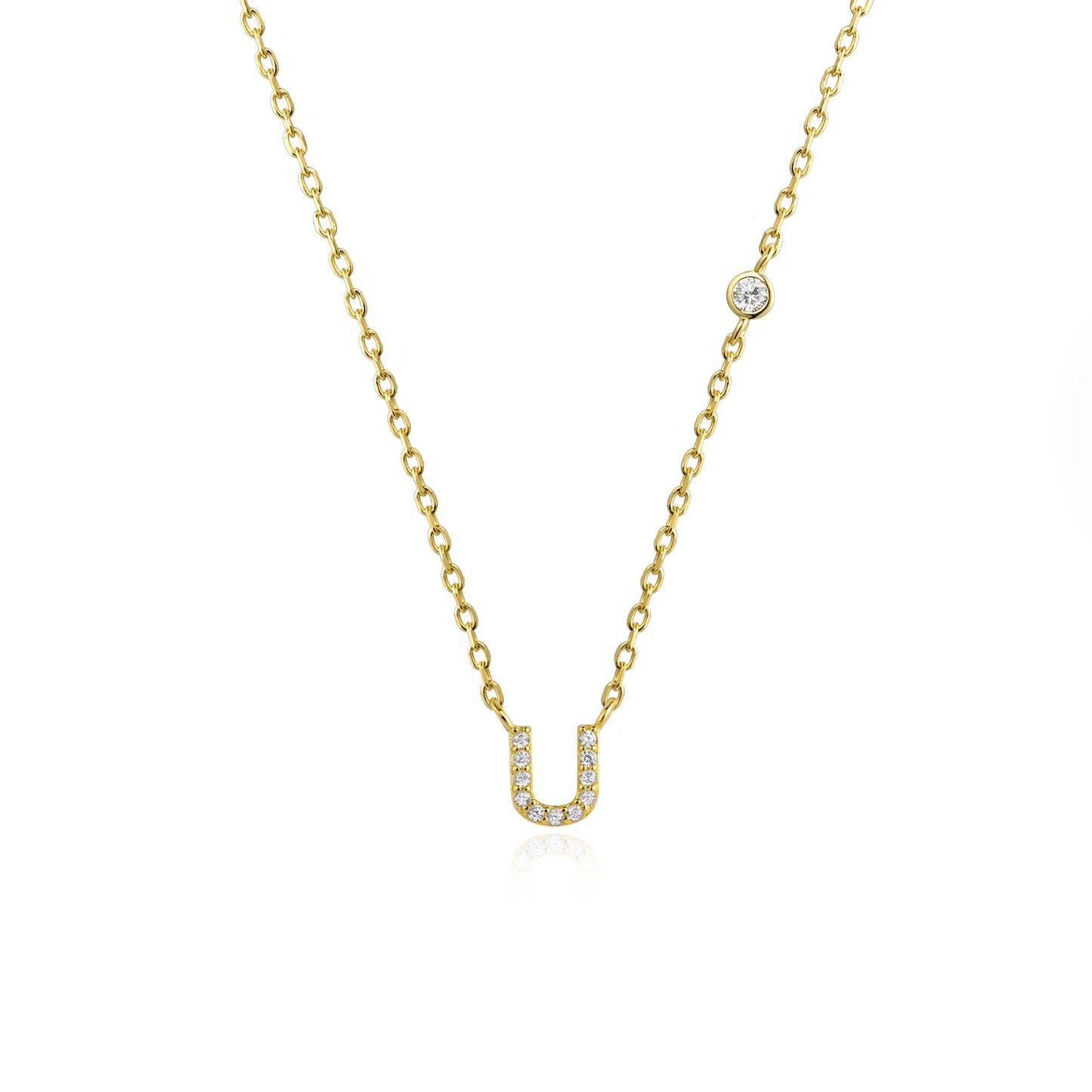 Initial Pendant Necklace – Elegant 925 Sterling Silver