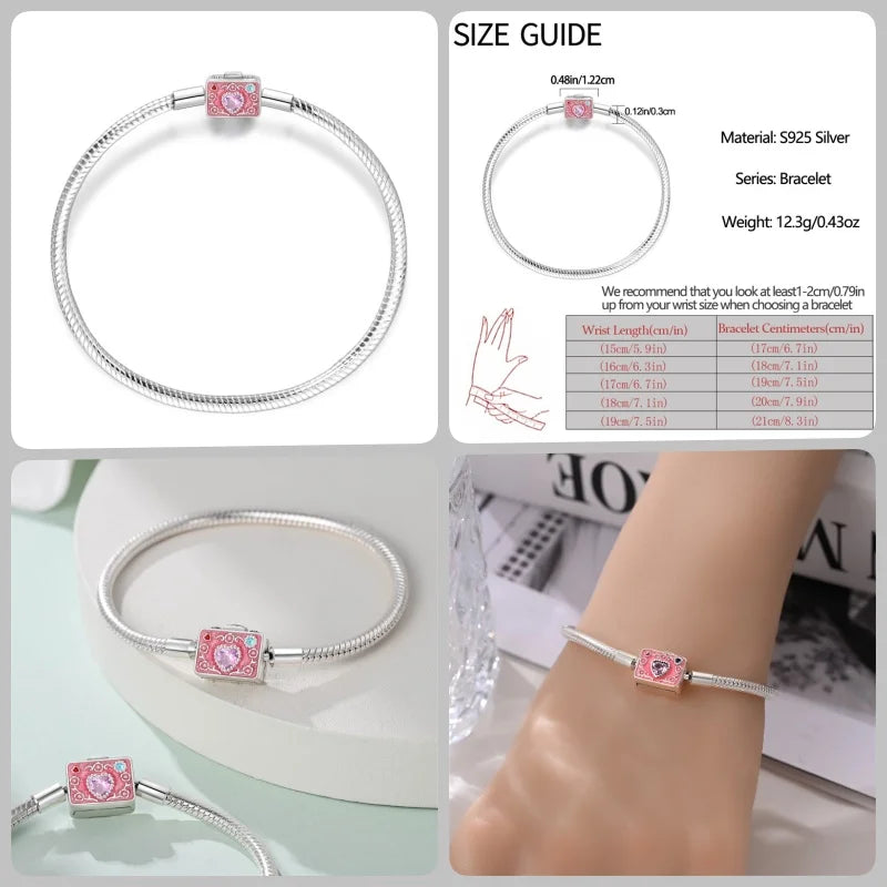 Infinity Glow Bracelet  –  925 Sterling Silver