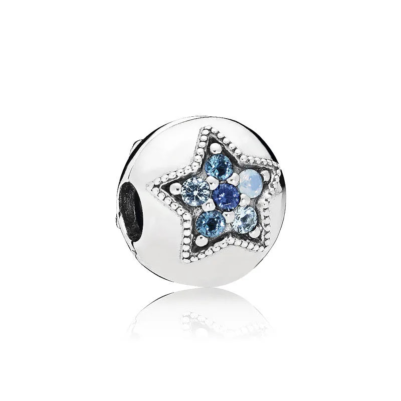 Blue Moon & Stars – 925 Sterling Silver