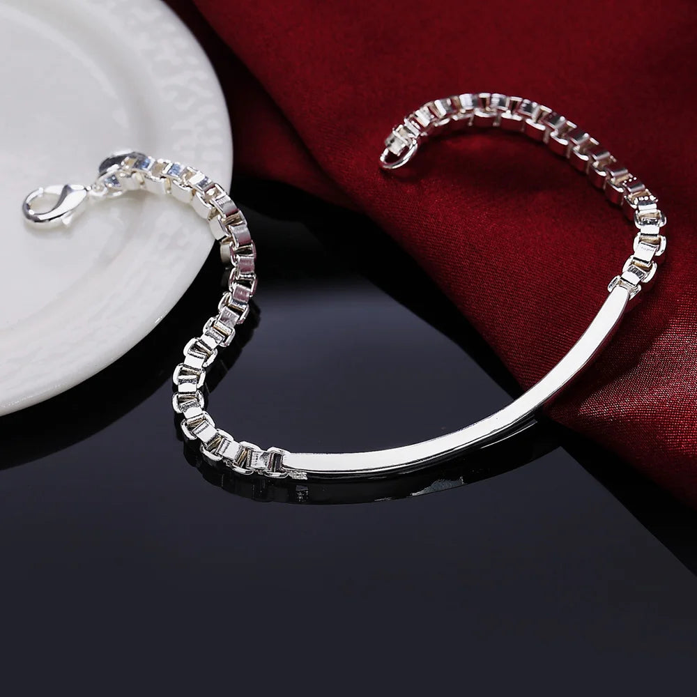 Twisted Rope Chain Bracelet –  925 Sterling Silver