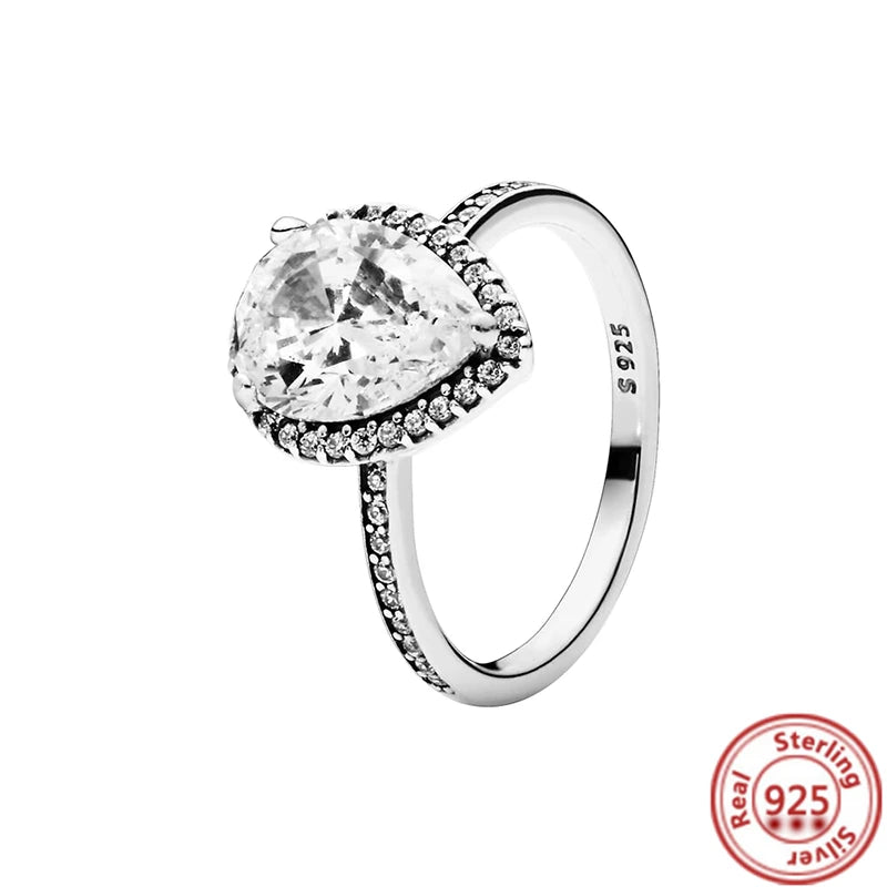 Sparkling Zircon Wings & Floral Detail – 925 Sterling Silver