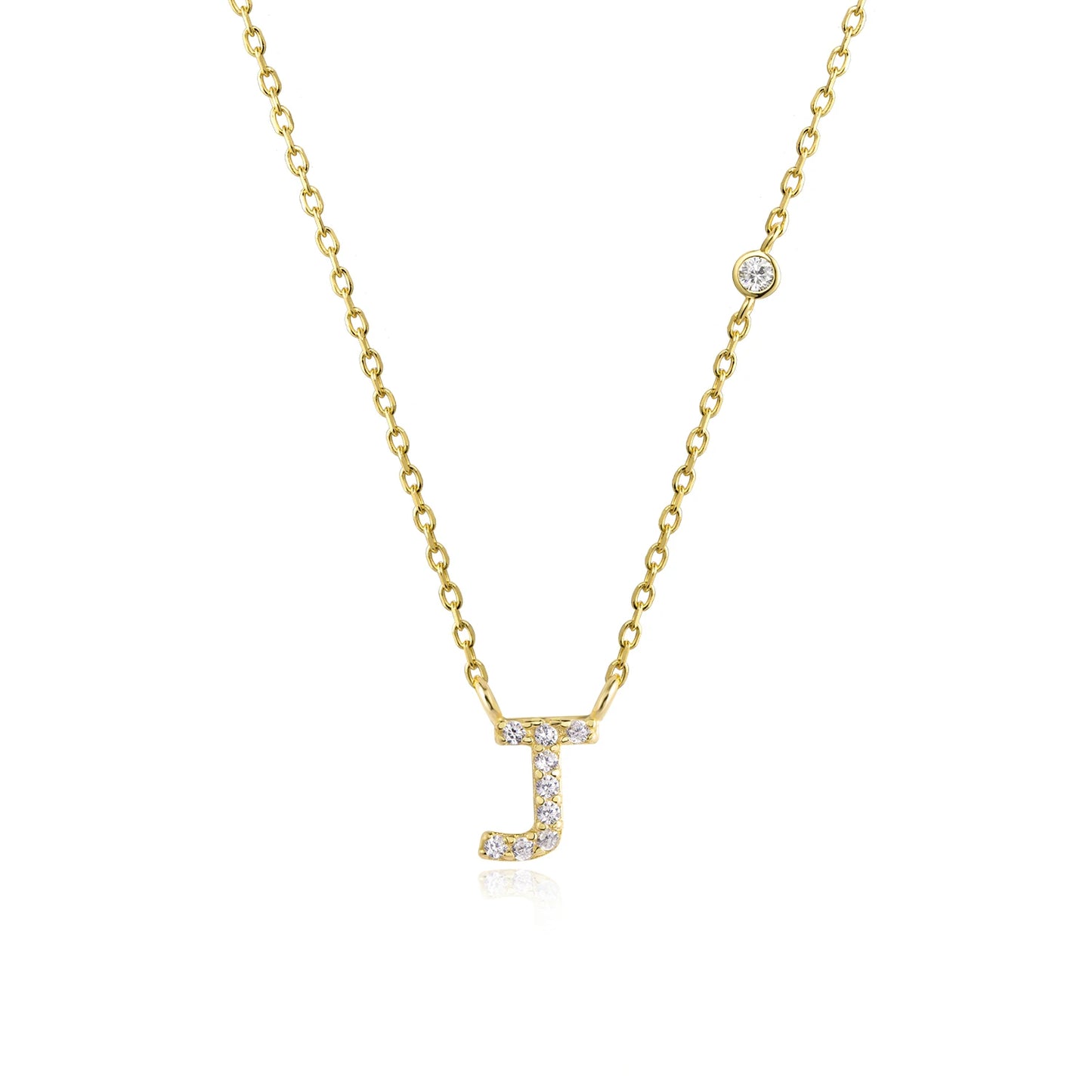 Initial Pendant Necklace – Elegant 925 Sterling Silver