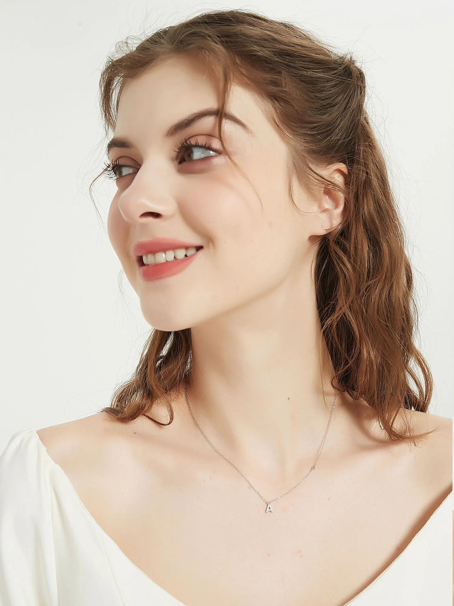 Initial Pendant Necklace – Elegant 925 Sterling Silver