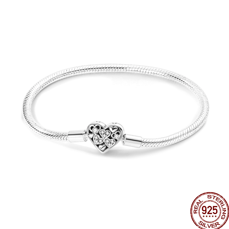 Infinity Glow Bracelet  –  925 Sterling Silver