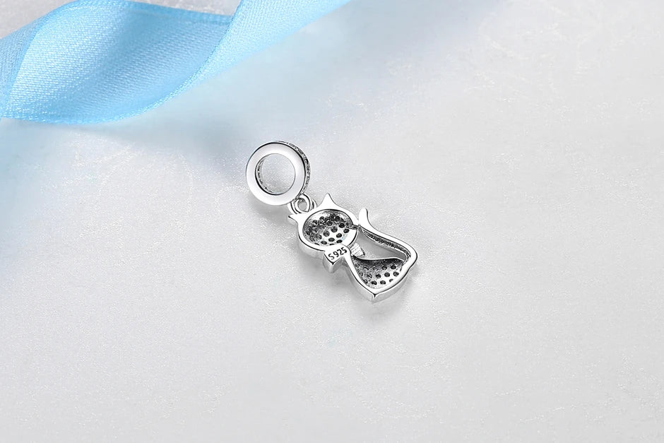 Paw print charm  – 925 Sterling Silver