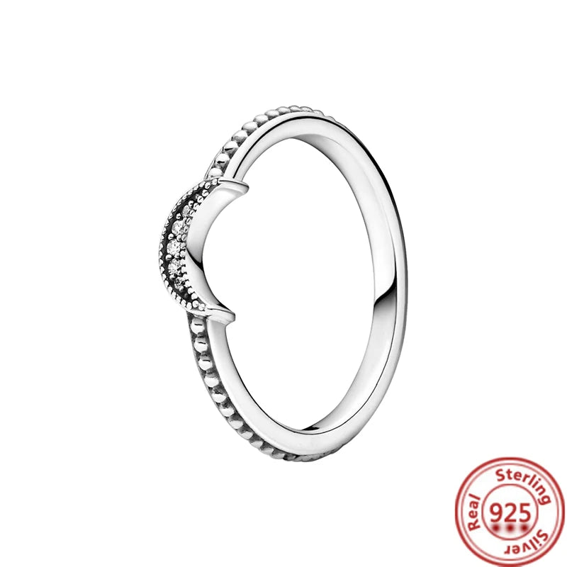 Sparkling Zircon Wings & Floral Detail – 925 Sterling Silver