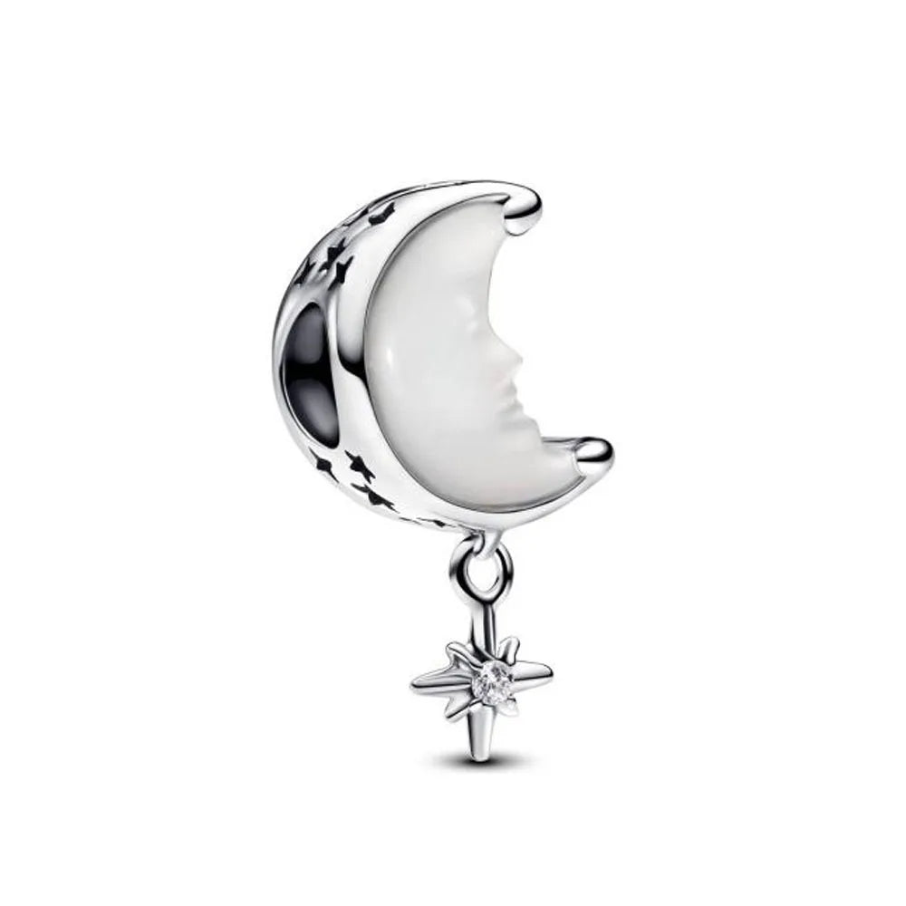 Blue Moon & Stars – 925 Sterling Silver