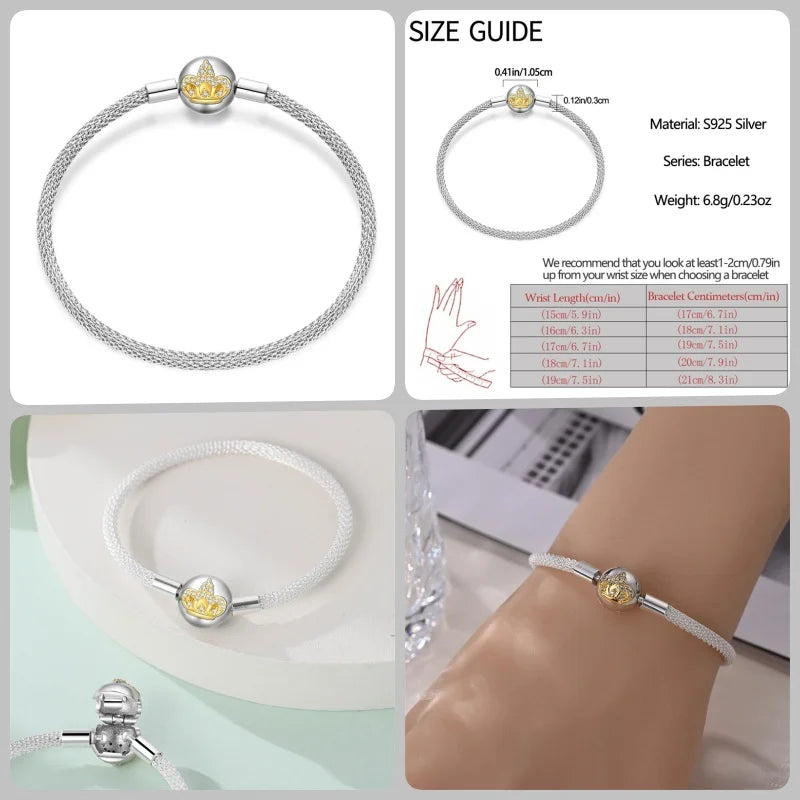 Infinity Glow Bracelet  –  925 Sterling Silver