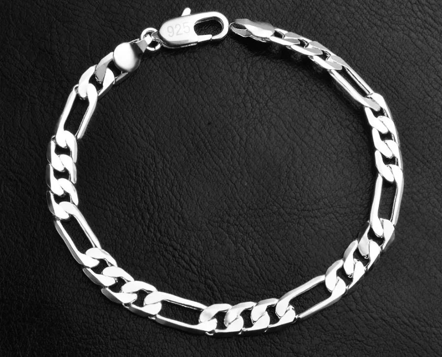 Twisted Rope Chain Bracelet –  925 Sterling Silver
