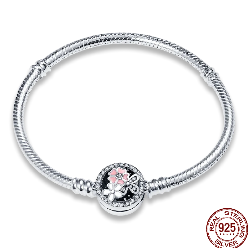 Infinity Glow Bracelet  –  925 Sterling Silver
