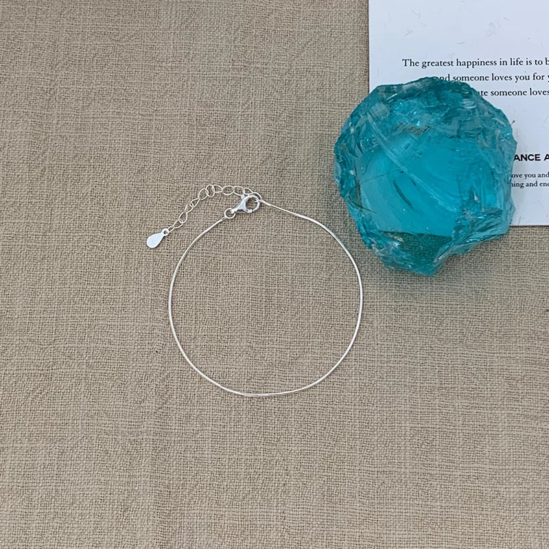 Ultra-Fine Line Bracelet – 925 Sterling Silver