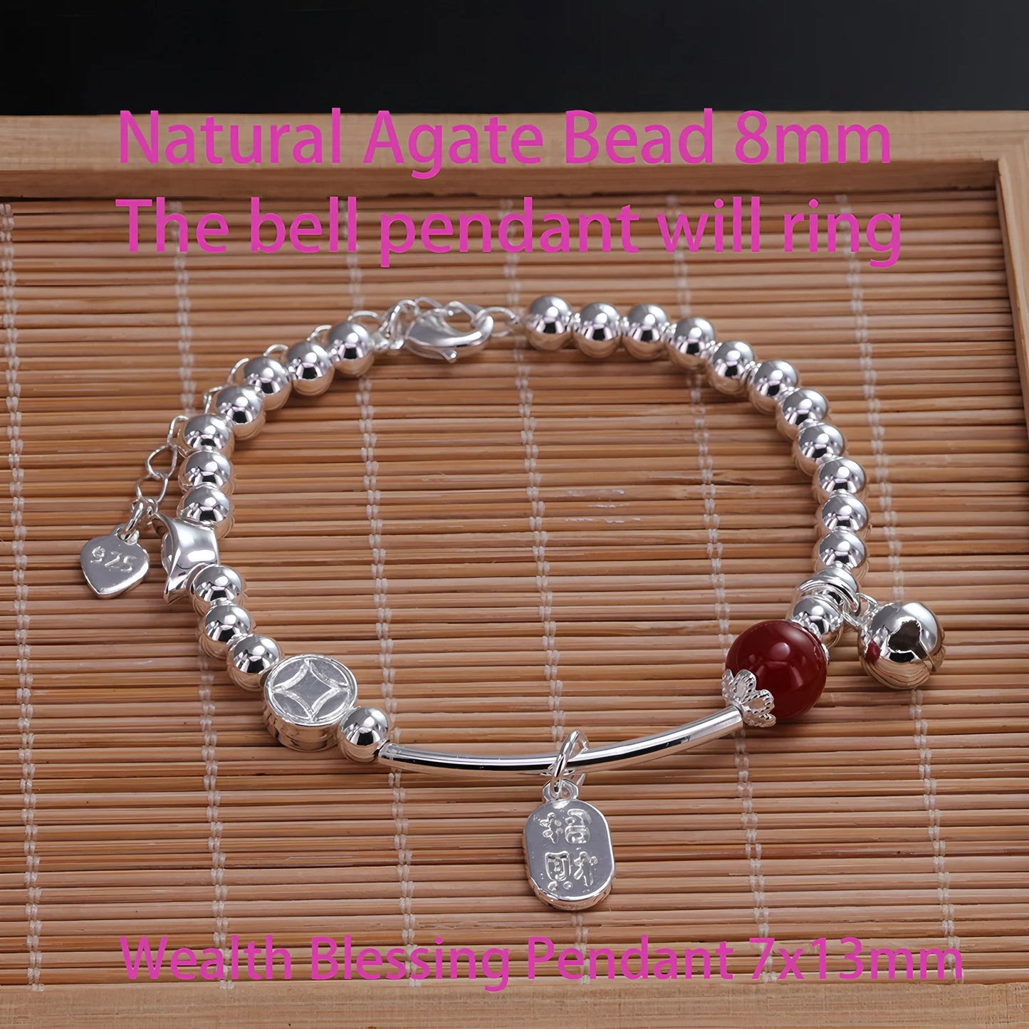 Love Heart Bracelet  – Sterling Silver