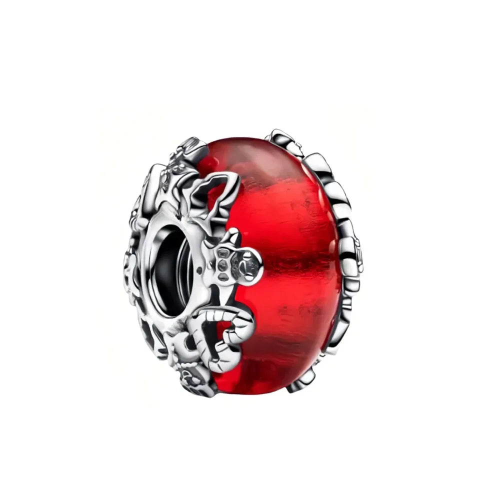 Murano Glass & Heart Charms – 925 Sterling Silver